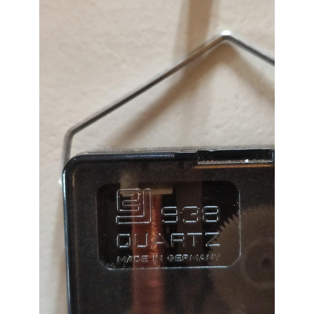 Metal Vintage Wall Clock from Junghans, 1970s For Sale - Image 7 of 8
