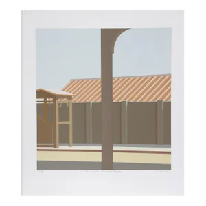 10 Am (Elevated Entrance) Upper Broadway, Saul Chase Serigraph, Signed and Numbered in Pencil