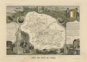 Map of the French Department of Loir-Et-Cher