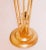 Metal 1950s Art Deco Style Brass, Metal and Stacked Lucite Floor Lamp With Golden Shade For Sale - Image 7 of 12