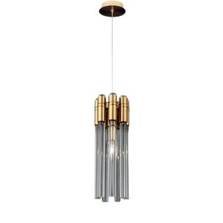 Collection Urano Chandelier in Metal with Crystal and Glass by Jago For Sale