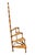 English Vintage Faux Bamboo Spiral Library Steps & Display Stand For Sale - Image 3 of 12