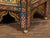 Brown Moroccan Moorish Style 1920s Table with Hexagonal Top and Polychrome Décor For Sale - Image 8 of 10