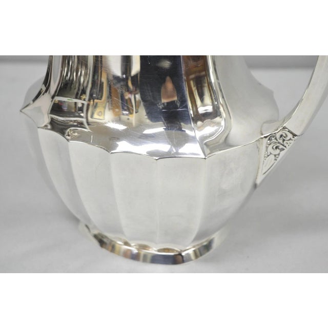Vintage Oneida Coronation Community Silver Plated Water Pitcher With Handle For Sale - Image 10 of 15