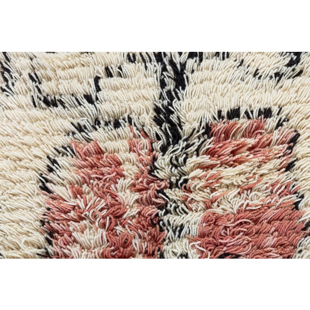 Mid-Century Modern Scandinavian Vintage Beige Carpet Rya Pile Rug By Laila Karttunen For Sale - Image 3 of 8