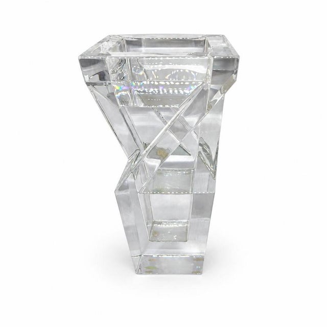 Architecture Vase in Crystal by Nicolas Triboulot for Baccarat For Sale - Image 4 of 9