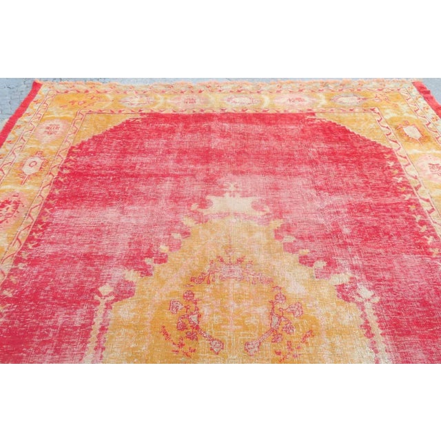 Large Antique Oushak Rug, 1910s For Sale - Image 6 of 18