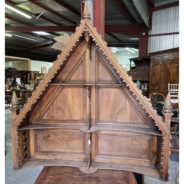 Gothic Style Altar Chapel in Oak For Sale - Image 4 of 6