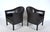 Wood Leather Model MH80 Queen Chairs by Lars Kalmar for Mogens Hansen, Denmark, 1970s, Set of 2 For Sale - Image 7 of 18
