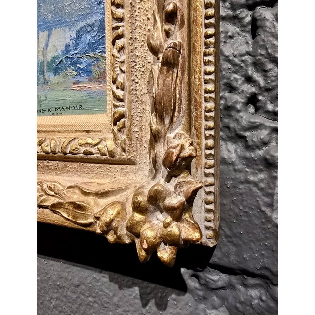 Atmospheric 1920 Impressionist Landscape by Irving K. Manoir For Sale - Image 9 of 13