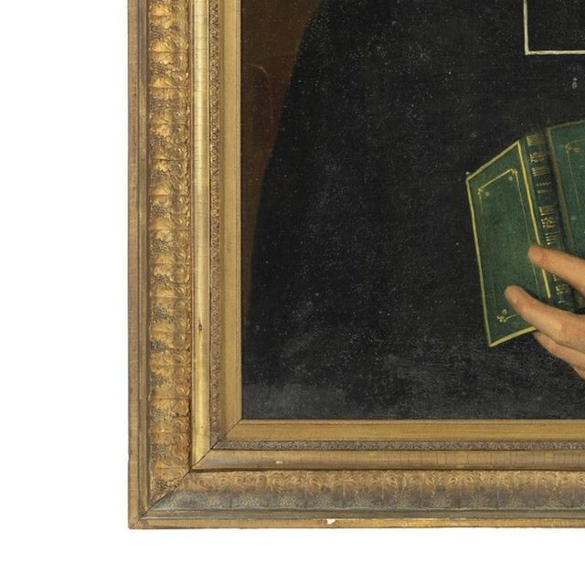 Portrait of a Clergyman, 19th Century, Oil on Canvas For Sale - Image 3 of 6