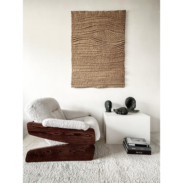 Vintage Art and Craft Sizal Tapestry, 1980s For Sale - Image 3 of 4