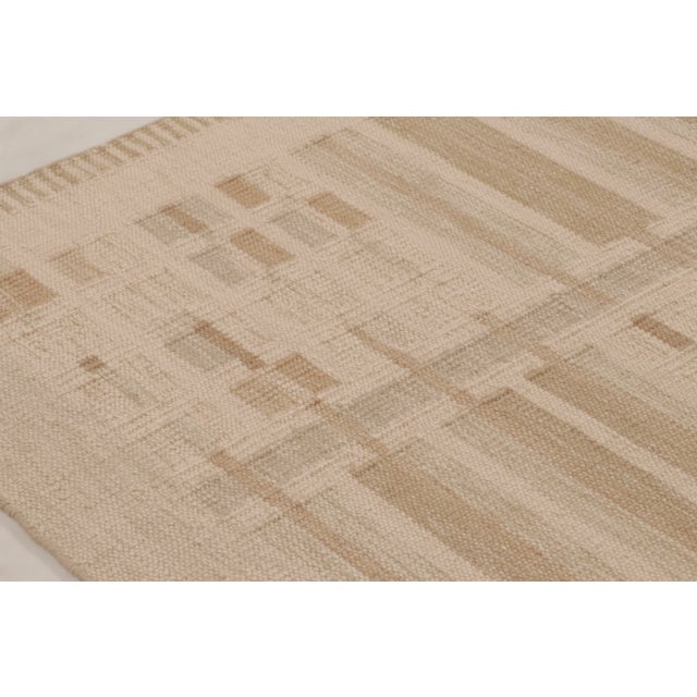 Art Deco Contemporary Art Deco Style Geometric Wool Kilim by Rug & Kilim, India For Sale - Image 3 of 11