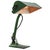 Industrial Green Metal Cast Iron Bankers Table Desk Lamp For Sale - Image 3 of 8