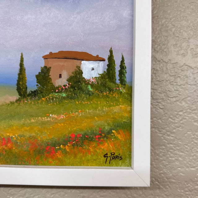 Vintage G. Paris Provence Oil Painting, Signed For Sale - Image 4 of 12