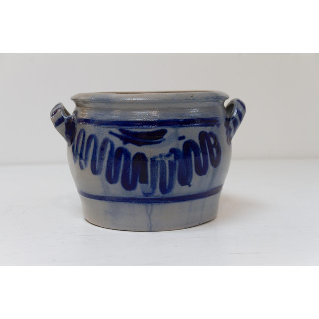 Ceramic 19th Century German Stoneware Five Liter Crock, 1890s For Sale - Image 7 of 11