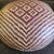 Vintage Geometric Purple + Natural Woven Basket For Sale - Image 4 of 6