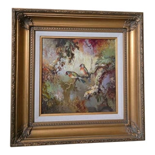 Mid 20th Century Framed Oil on Canvas For Sale
