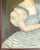 19th Century English Folk Provincial Portrait of a Girl and Westie Dog For Sale - Image 10 of 18