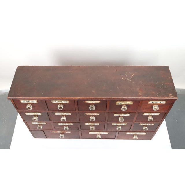 19th Century Tabletop Pharmacist's Apothecary Cabinet For Sale - Image 4 of 13