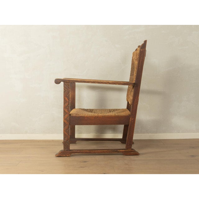 Brutalist Vintage Brutalist Wooden Armchair For Sale - Image 3 of 8