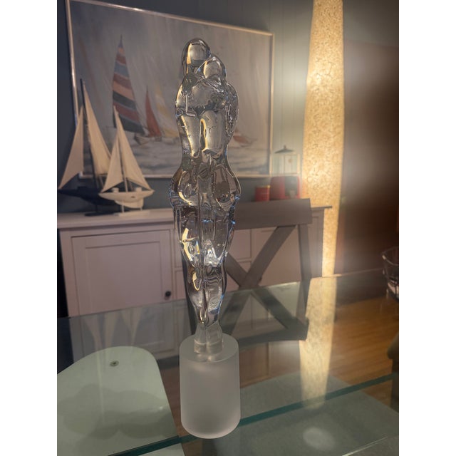1970s 1970s Murano Glass Lovers Statue For Sale - Image 5 of 6