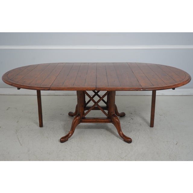 Guy Chaddok Round Distressed Dining Room Table For Sale - Image 14 of 18
