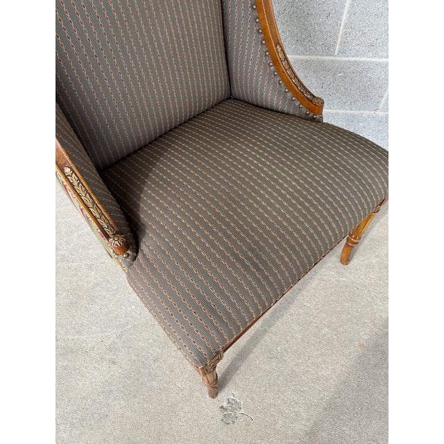 Henredon French Regency Style Upholstered Accent Chair For Sale - Image 9 of 15