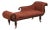 Antique English 19th C. Mahogany Fainting Couch Recamier For Sale