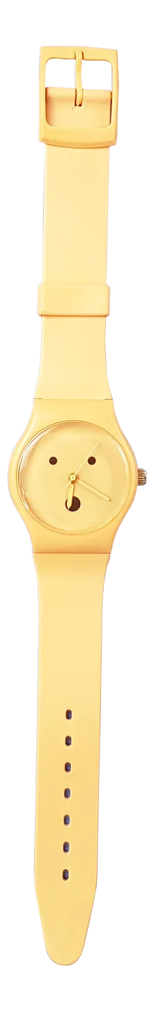 Pink Plastic and Rubber Wrist Watch by A. Mendini for Museo Alchimia, 1990s