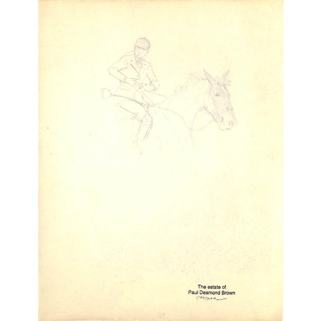 Art Sz: 11"H x 8 3/8"W 1944 Provenance stamp on verso: The Estate of Paul Desmond Brown *Book sold separately*