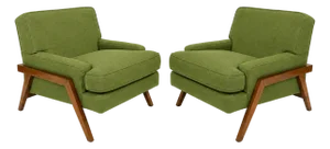 Mid Century Modern Lounge Chairs. - Pair