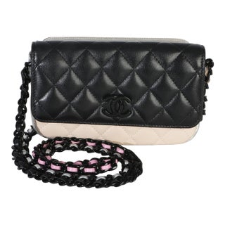 Black Multicolor Color Burst Clutch On Chain For Sale