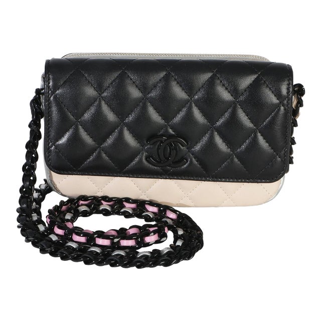 Black Multicolor Color Burst Clutch On Chain For Sale