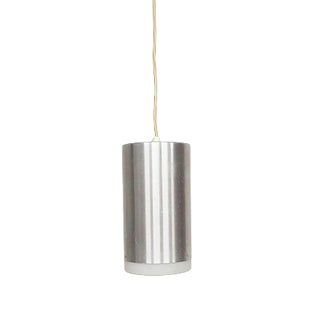 Aluminum and Opaline Glass Pendant Lamp from Raak, 1960s For Sale