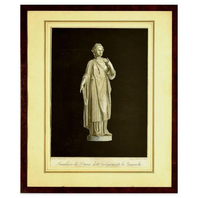Simulacro Di Diana is an original print realized by Giovanni Folo After Agostino Tofanelli. Original etching on copper....