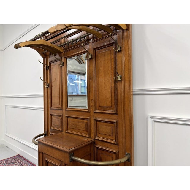 Brown English Wardrobe Coat Rack For Sale - Image 8 of 18