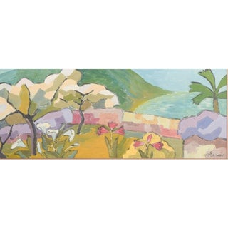Kaare Sunde, Exotic Landscape, Oil on Canvas, 1955 For Sale