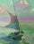 Impressionist "Moonlight Sail" Impressionist Seascape Oil Painting by James P. Kerr For Sale - Image 3 of 5