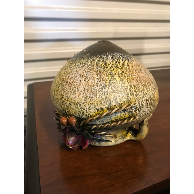 Mid 20th Century Rare Shino-Style Ceramic Vase on Angel Stand For Sale - Image 5 of 9