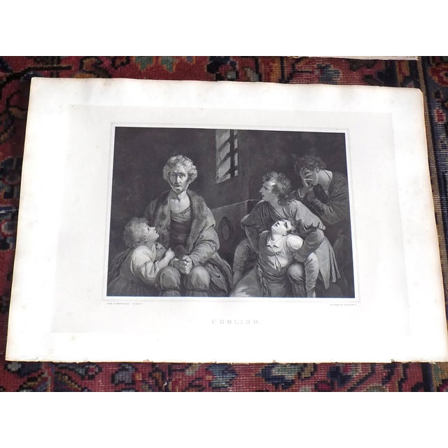 Realism Antique Early 19th Century Large Folio Old Masters Copperplate Engravings (Dominichino, Reynolds & Rubens) - Set of 3 For Sale - Image 3 of 6