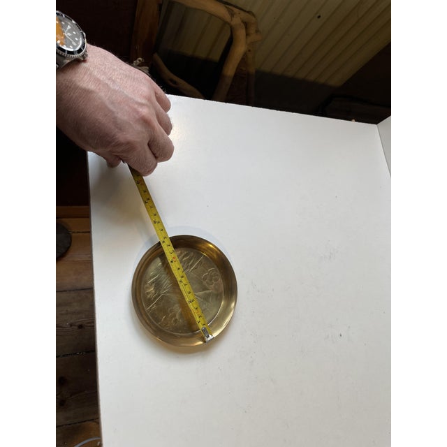 Metal Bronze Maritime Sailboat Dish from Ægte Ildfast, 1930s For Sale - Image 7 of 8