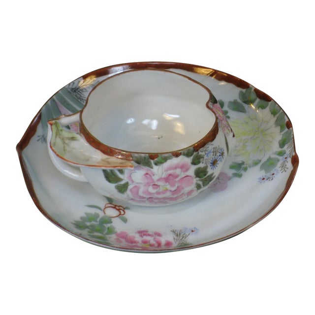 Late 19th Century Teacup Kyoto, Satsuma, Kutani Antique Hand Painted Japanese For Sale