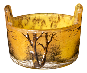 French Art Nouveau Bowl by Daum Nancy, 1920s