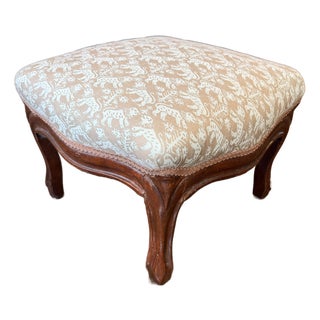 1940s Fortuny Covered Footstool For Sale