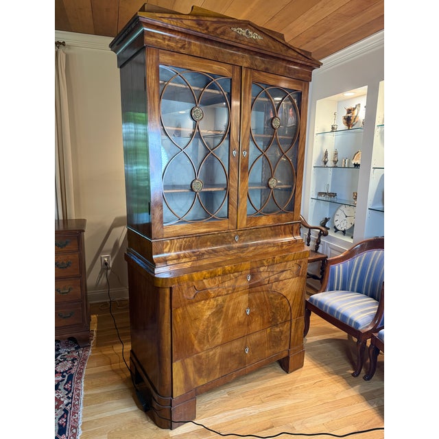 Early 19th Century Biedermeier Secretary For Sale - Image 5 of 12