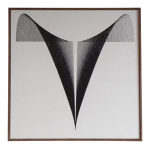 Modern Black & White Needlepoint Artwork