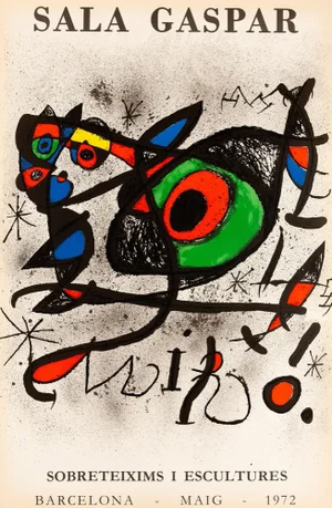 Joan Miro, Sobreteixims I Escultures, Original Signed Lithograph