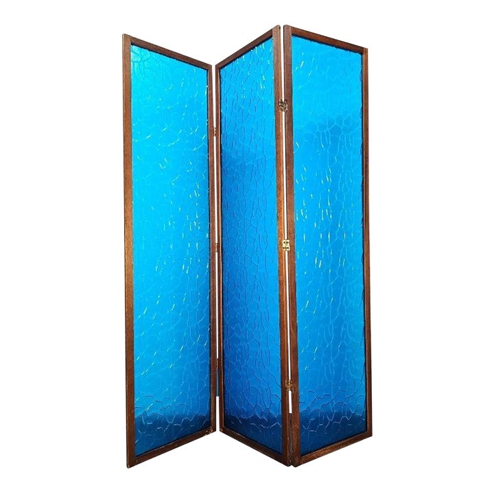 MidCentury Green Acrylic Plexiglass Room Divider Screen Chairish