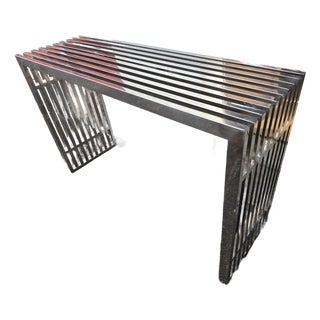 Mid 20th Century Milo Baughman Style Bench/Table For Sale